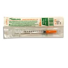 JERINGA 0.5ML. (TERUMO) INSULINA C/AGUJA INTEGRAD