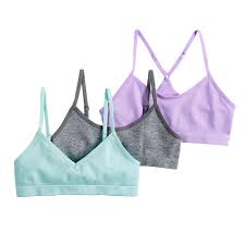 girls 7 16 maidenform 3 pack beginner crop bras products