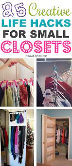 25 Creative Life Hacks For Small Closets Small Closet Organization Diy Closet Organization Cheap Small Closet Organization Cheap
