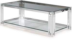 Available in round, rectangular, square and chrome oval shaped. Vasari Coffee Table Glass And Chrome Cfs Furniture Uk
