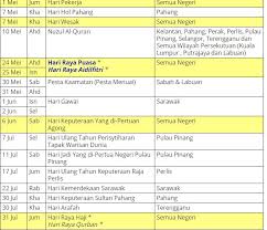 Berikut kami kongsikan takwim jadual penggal persekolahan dan cuti sekolah tahun 2019 mengikut kumpulan. Takwim Cuti Sekolah 2020 Senarai Cuti Umum Dan Cuti Perayaan Di Malaysia