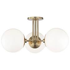 Stella 3 Light Semi Flushmount By Mitzi Hudson Valley Lighting At Lumens Com
