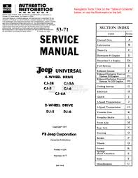 If these trim sizes and make your recessed lighting trim unique by choosing from 13 gorgeous trim finishes, in metallic and. 53 71 Jeep Cj Dj Sm Pdf Manualzz