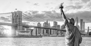 ✓ hd quality ✓ free for commercial use. Statue Liberty And New York City Skyline In Black And White Stock Photo Picture And Royalty Free Image Image 104444925