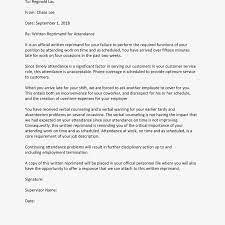 Dear employee name , it came to our attention that you have been repeatedly coming late to office without a valid reason or approval. Written Reprimand Sample For Employee Attendance