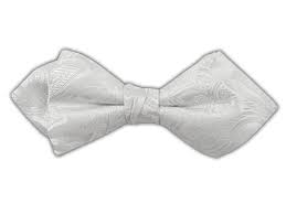 Organic Paisley White Diamond Tip Bow Tie Ties Bow Ties And Pocket Squares The Tie Bar White Bow Tie Mens Bow Ties White Diamond