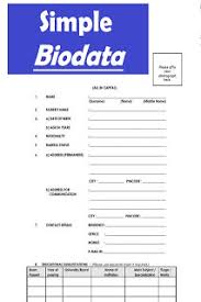Cv or curriculum vitae (latin word for the course of life) is the alternative to a resume. Simple Biodata Format Word And Pdf Biodata Format Download Biodata Format Bio Data