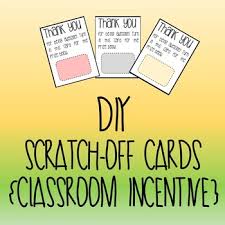 Use paint, dish soap, and packing tape to create fun scratch offs. Diy Scratch Off Card Classroom Incentive By Successes In Secondary
