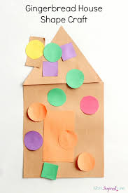gingerbread house shape craft