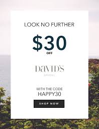 30 Off Any Order Of 150 And Up Coding Promo Codes Davids Bridal