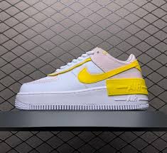 Ladies Nike Air Force 1 Shadow White Barely Rose Speed Yellow Cj1641 102 In 2020 Nike Air Nike Air Force Nike