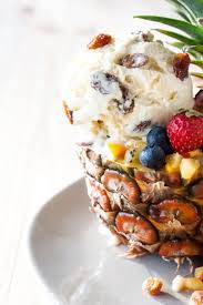 Ananas Creole Glace Malaga Et Tartare De Fruits Ananas Fruits Creoles
