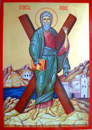 Mihai lotca la mal,desen tus/laviu,1989,35,5x49cm,rama stejar,pp,sticla. Sfantul Apostol Andrei In Iconografie Doxologia