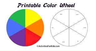 120# satin aqueous poster paper. Printable Color Wheel Primary Secondary Colors Colours
