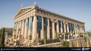 Artstation Assassin S Creed Odyssey Limestone Temple Kit S And Landmarks Hugo L Ancient Greece Architecture Greece Architecture Ancient Greek Architecture