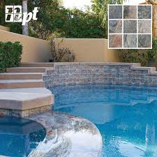 Reflect The Colors Of Nature With Npt S Gemstone Emerald Pool Tile Nptpool Outdoorliving Nptpoolproducts Pool Tile Backyard Pool Landscaping Pool Colors