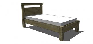 Free Diy Furniture Plans To Build A Land Of Nod Oak Park Elementary Inspired Twin Bed The Design Confidential Diy Twin Bed Diy Twin Bed Frame Diy Furniture Plans