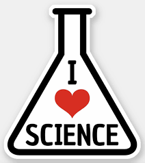I Love Science Erlenmeyer Flask Sticker Zazzle Com In 2020 Science Stickers Science Science Clipart