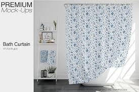 Bath Curtain Bath Rug And Floor Set Mockup Free Psd Psd Mockup Template Free Logo Mockup Psd