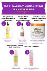 If your hair is dry or damaged. 5 Best Leave In Conditioners For Black Hair Stop Dry Hair Dry Natural Hair Natural Hair Styles Natural Hair Care