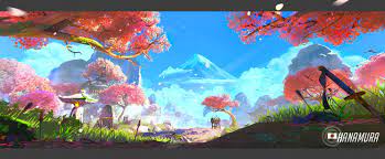 Artstation Stylized Mountaintop Biome Work In Progress Sam Gao Environmental Art Hand Painted Textures Biomes