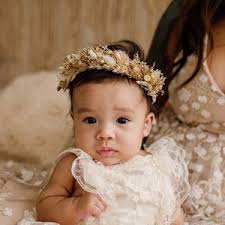 Angelic White Ivory Christening Dried and Preserved Boho Everlasting Flower  Crown