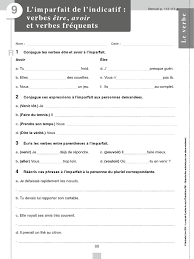 The verb to be is conjugated this way in imperfect tense: 9r L Imparfait De L Indicatif Verbes Etre Avoir Et Verbes Frequents Verbe Typologie Linguistique