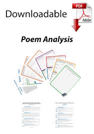 Downloadable Common Core Poem Analysis Available From Sensible Solutions Breakdowns Of Grades 6 8 Grades 9 10 An Book Report High School Reading Common Core