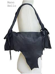 Avant Garde Handmade Black Leather Shoulder Bag Raw By Manobello 595 00 Bags Black Leather Washed Leather