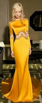 Gorgeous Mustard Yellow Silk Gown Vestidos Diferentes Vestidos Moda Festa