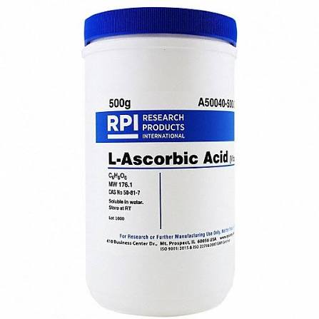 BP/EP/USP, 500 g, L-Ascorbic Acid (Vitamin C) - 31FW40|A50040-500.0 -  Grainger