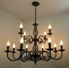 Hubbardton forge wrought iron lighting is divided by its basic categories of design: Ceiling Lights Chandeliers Wrought Iron Chandelier E14 Candle Light Lamp Black White Metal Lighting Fixture Home Furniture Diy Brucebibee Com