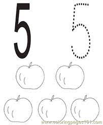 Trace and color the number 5 coloring page. Number 5 Coloring Pages 7 Com Coloring Page For Kids Free Numbers Printable Coloring Pages Online For Kids Coloringpages101 Com Coloring Pages For Kids