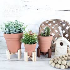 It's pliable clay that you bake in the oven parchment paper rolling pin sculpey craft knife succulent ($4 at home depot can be separated into 2). Diy Dollar Tree Plant Stands Simple Made Pretty 2021