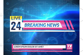 Breaking News Tv Reporting Screen Banner Template Design Breaking News Aesthetic Template