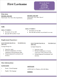Simple Resume Resume Template Job