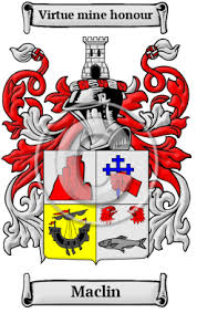 Maclin Name Meaning, Family History, Family Crest & Coats of Arms