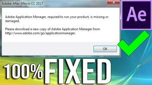 Untuk menambah pengalaman pengeditan video. Fixed Adobe Application Manager Required To Run Your Product Is Missing Or Damaged Error 2018 Youtube