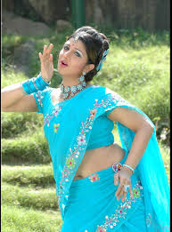 Film Actress Photos: Tamil Actress Rambha Hot Navel Show In Saree