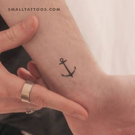 Anchor Temporary Tattoo (Set of 3) – Small Tattoos