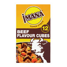 A bouillon cube /ˈbuːjɒn/ (canada and us) or stock cube (australia, ireland, new zealand, south africa and uk) or broth cube (philippines) is dehydrated broth or stock formed into a small cube about 13 mm (1⁄2 in) wide. Imana Beef Stock Cubes 12ea Each Unit Of Measure Pick N Pay Online Shopping
