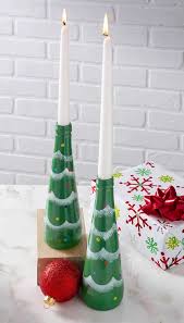 Recycled Christmas Candle Holders Look Like Trees Diy Candy