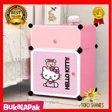 Lemari plastik hello kitty ini produksi pabrik napolly. Jual Lemari Plastik Hello Kitty Doraemon Anti Air Lemari Pakaian Rak Buku Jakarta Selatan Ocimum Tokopedia