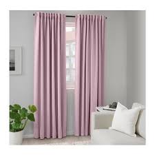 Majgull Light Pink Room Darkening Curtains 1 Pair 145x250 Cm Ikea Room Darkening Curtains Cool Curtains Room Darkening