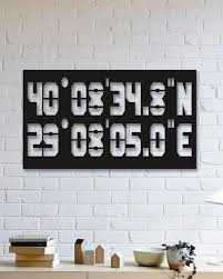 Sizin Icin Ozel Yer Metal Tablo Koordinat Metal Tree Metal Wall Art Metal Tree Wall Art