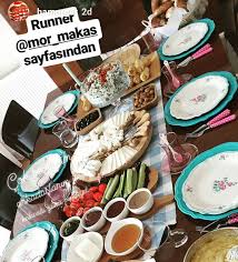 Supla Runner Masa Ortusu On Instagram Gunun Fotosu Yuregi Guzel Sevgili Hamurger Den Cogumuzun Takip Ettigi O Harika Sayfan Table Settings Table