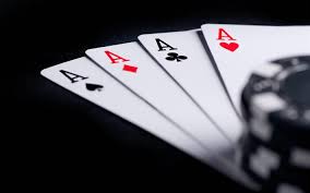 Download Wallpapers Poker Casino Concepts 4 Aces Quads Poker Combinations Gambling Casino Chips Besthqwallpapers Com Poker Cards Poker Poker Chips