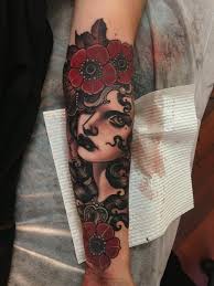 Traditional black and red tattoos. Woman Black And Red Tattoo Sleeve Jameslemingthon Blog