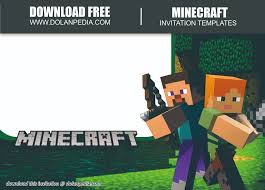 At original a4 size, with borderless printing the blocks will be 7cm x 7cm. Free Printable Minecraft Invitation Template Dolanpedia