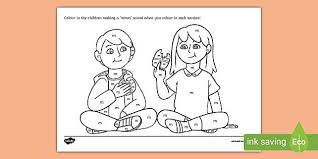 Color the k words coloring page. Initial M Sound Production Colouring Sheet Teacher Made
